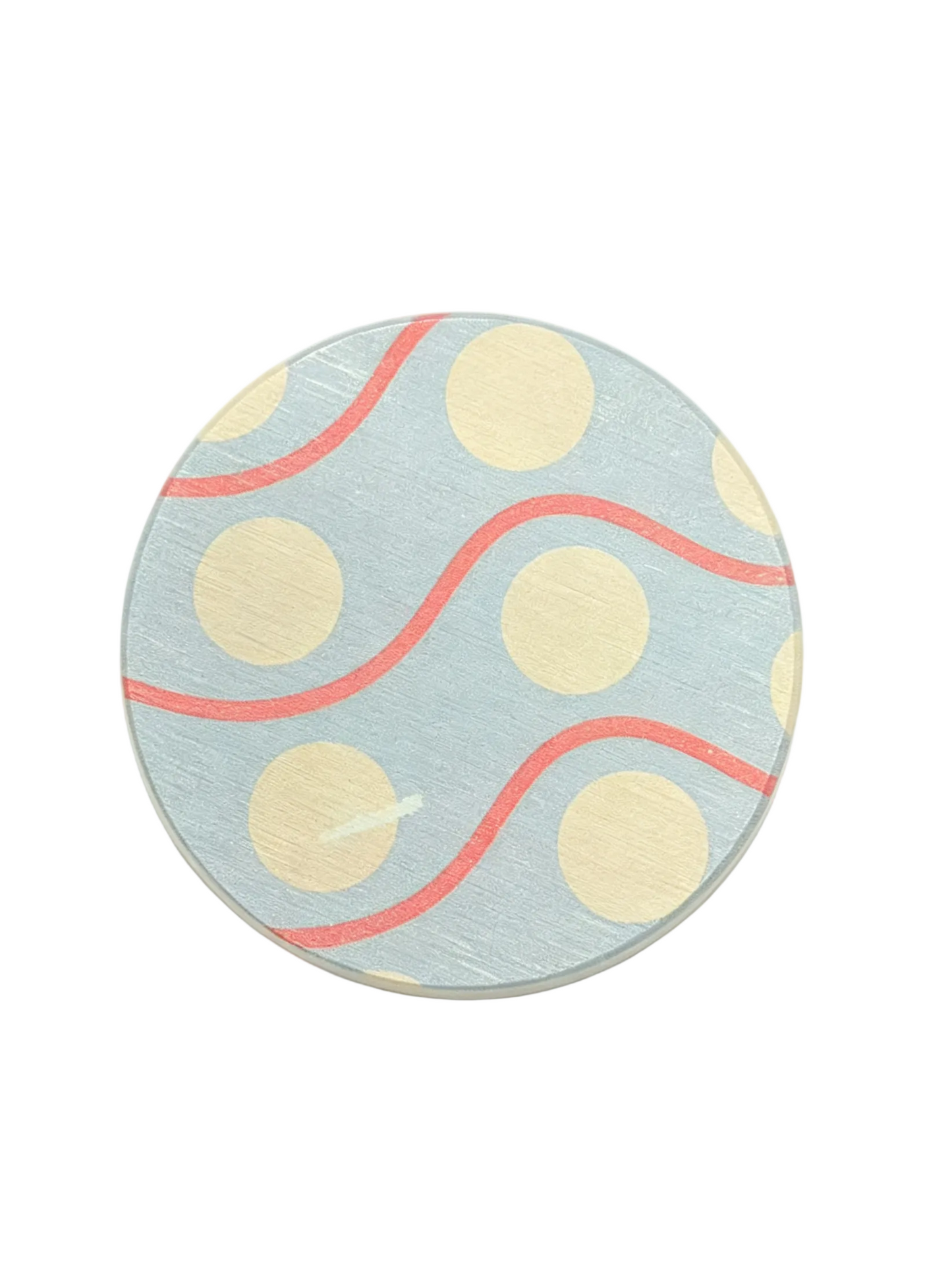 Qisheng Diatomaceous Earth Blue Drink Coasters 10cm