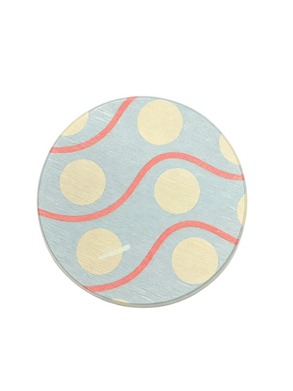 Qisheng Diatomaceous Earth Blue Drink Coasters 10cm