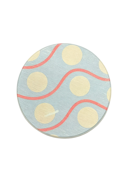 Qisheng Diatomaceous Earth Blue Drink Coasters 10cm