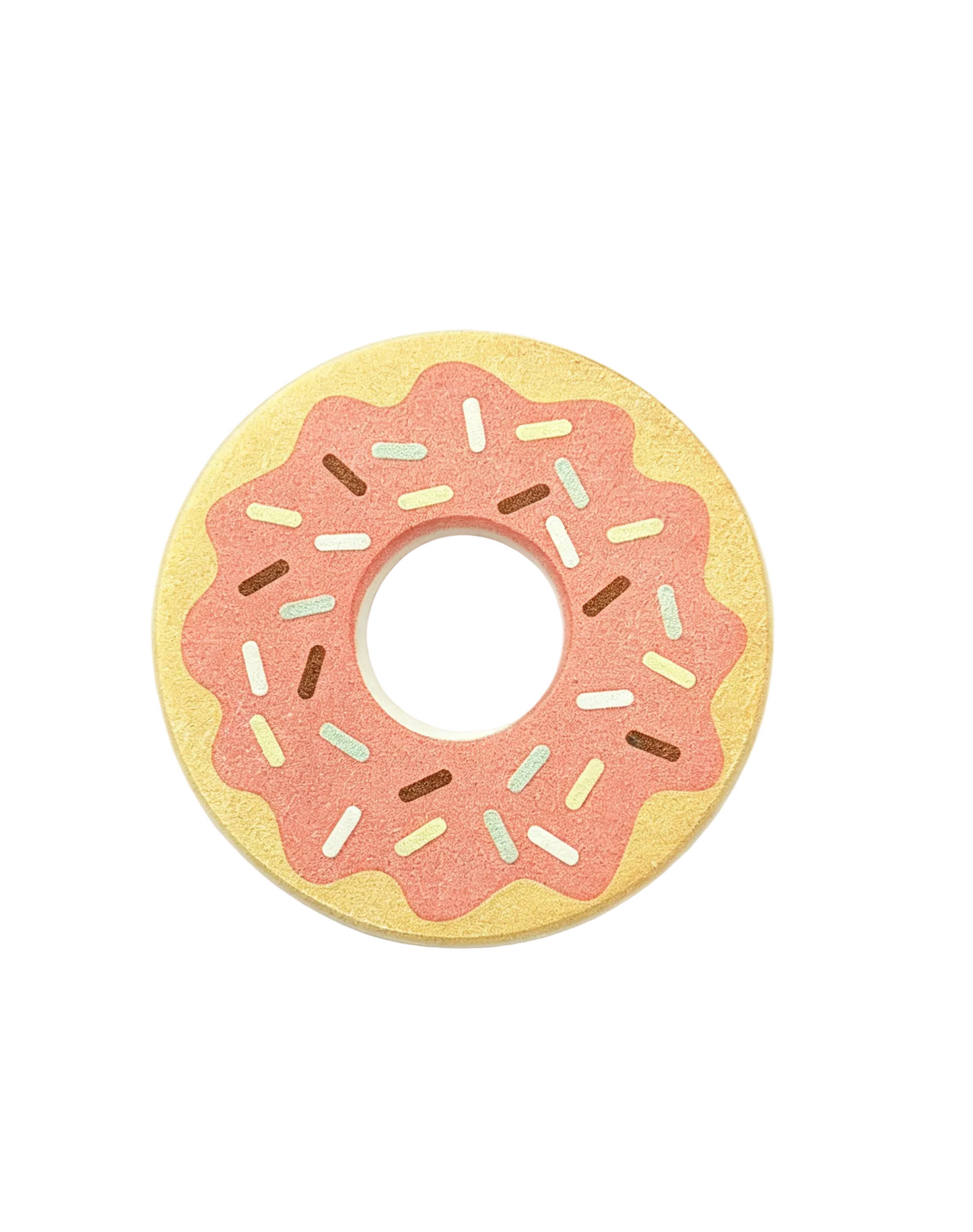 Qisheng 10cm Pink Donut Diatomite Coasters