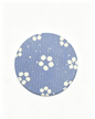 Qisheng Blue White Diatomite Coasters w/ Cork Base 10cm