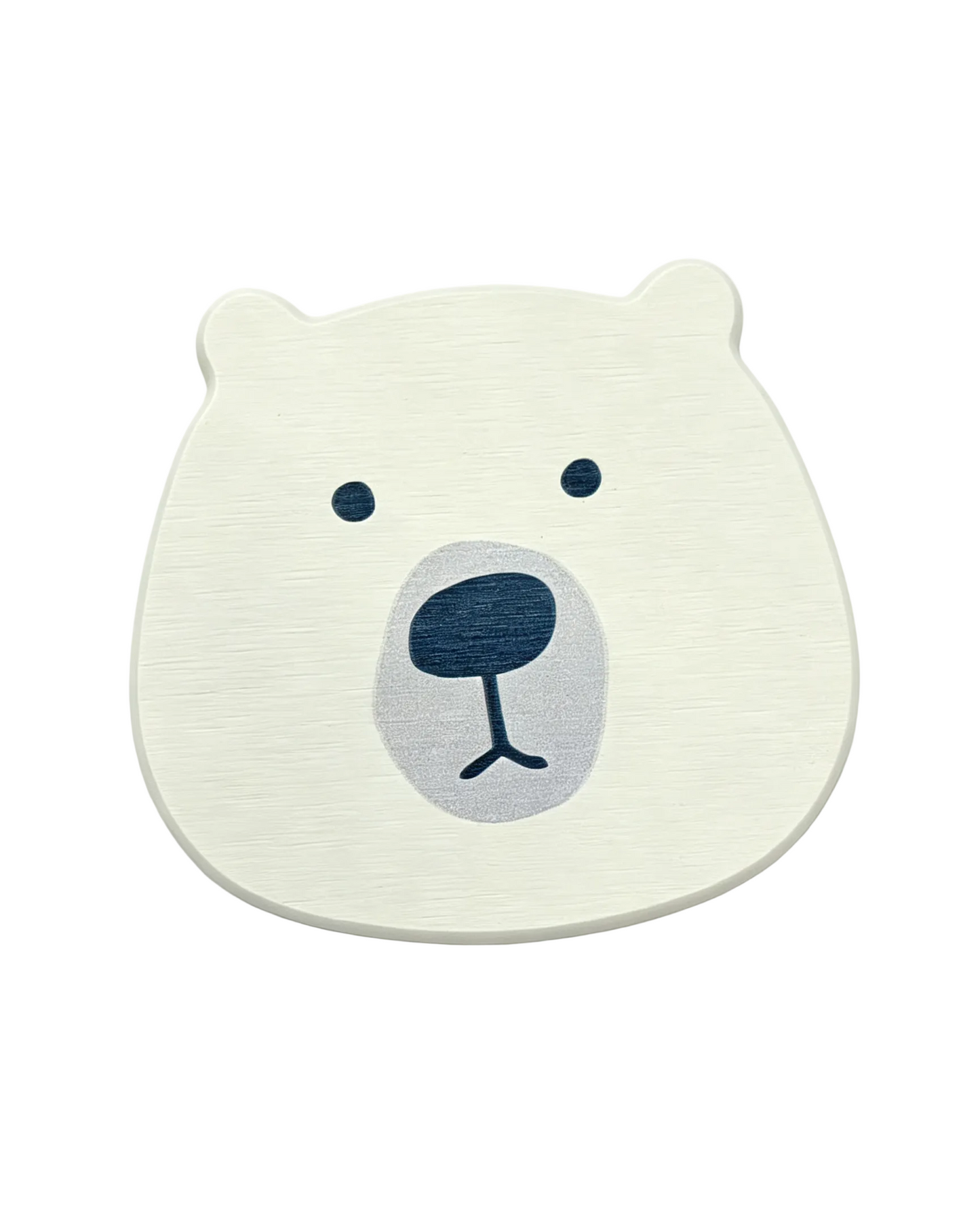 Qisheng 13.5cm White Bear Diatomite Coaster