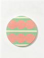 Qisheng Diatomaceous Earth Green Pink Coasters 10cm