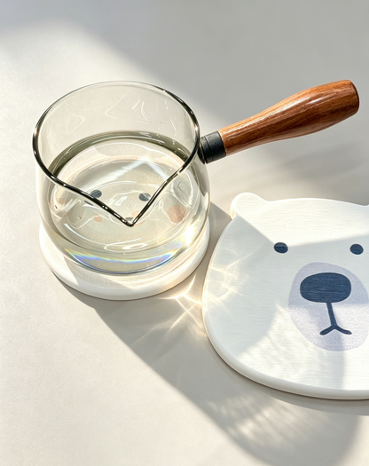 Qisheng 13.5cm Pink Pig Diatomite Coasters